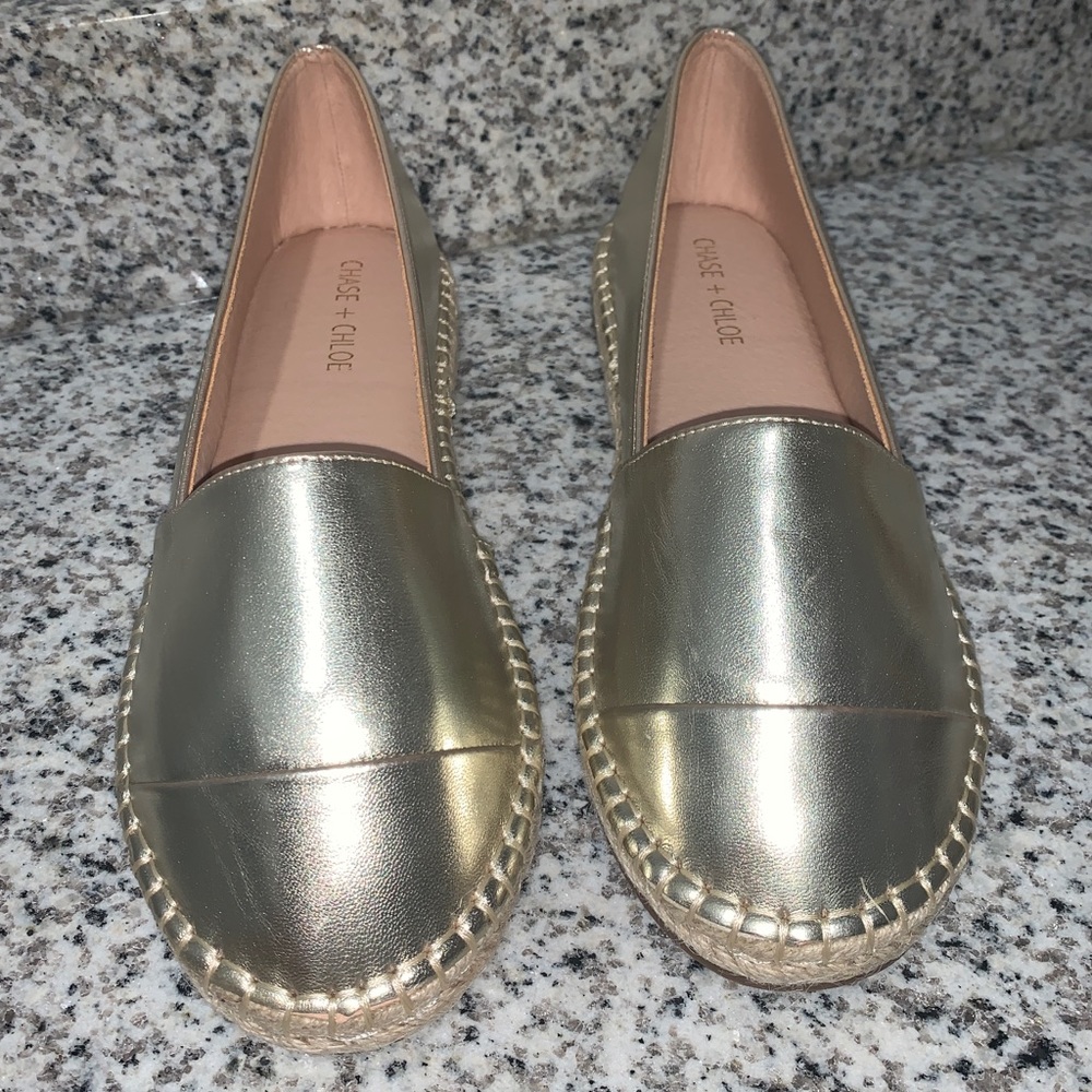 Gold Espadrilles